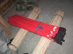 Plastic coated broom handles