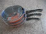 Deep non-stick frying pan with grill